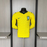 Brazil 2026 Home Player Version Long-Sleeve Jersey [Slim Fit]