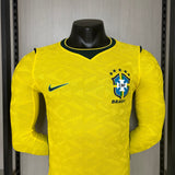 Brazil 2026 Home Player Version Long-Sleeve Jersey [Slim Fit]